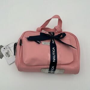 Nautica Travel Bag and Makeup Clutch Pink